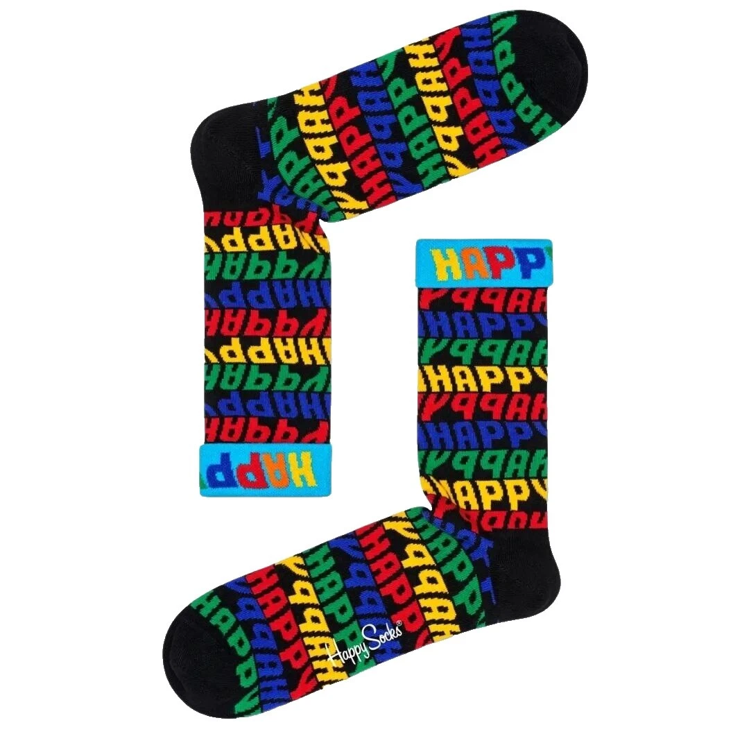 Happy Socks Black Casual Socks for Men