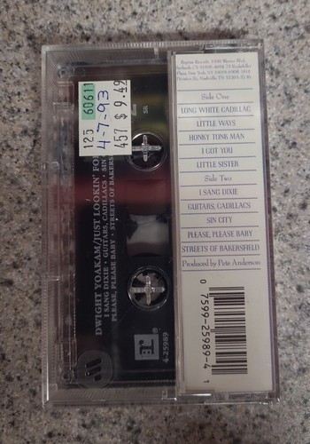 Dwight Yokam - Just Looking For A Hit Cassette SEALED  - Picture 2 of 5
