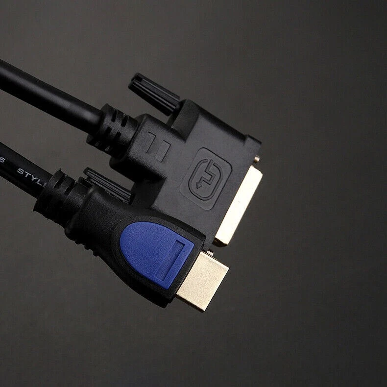 HDMI - DVI Highend Kabel 1,5m FULL HD 1080p PC zu Monitor Beamer  TV Mac Adapter - Bild 2 von 4