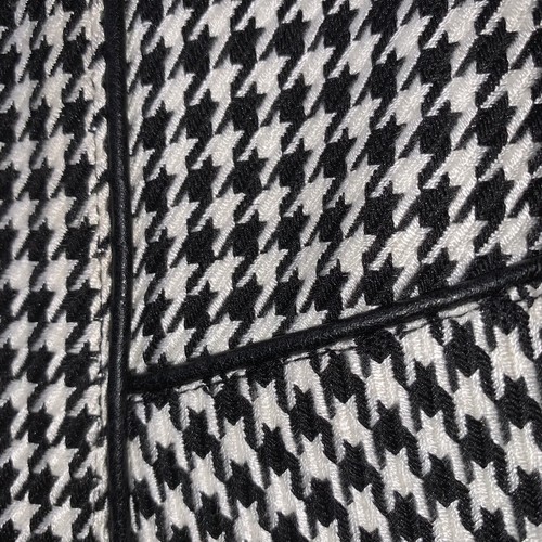 I Lyse Hart Ltd Womens Black and White Houndstooth Zip Front Jacket Size S - Picture 5 of 7