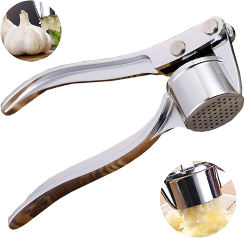 Garlic Press Crusher Mincer Chopper Peeler Squeeze Cutter Stainless Steel Ginger - Picture 7 of 12