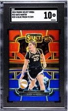 2024 Panini Select WNBA #22 Kate Martin SGC 10 GEM MINT RC Red & Blue Prizm /399