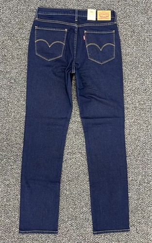 Pantalones de mezclilla para mujer Levi's tiro alto ajustados rectos 724 hipersuaves índigo - Imagen 2 de 11