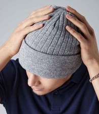 Beechfield Thinsulate Beanie Thermal Double Layer Knit Turn Up Casual