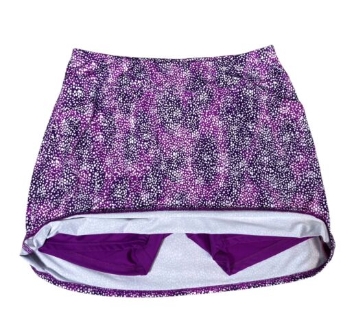 Jofit Mina Tennis Skort Größe Large lila Sprenkelmuster Pickleball Golftaschen - Bild 3 von 6