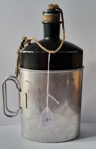 Alte, robuste, Schweizer Armee Feldflasche aus Aluminium - von 1982 - rar - Bild 2 von 6