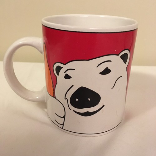 Taza de té de café Gibson Coca Cola 1996 de colección oso polar vacaciones ¡envío gratuito! - Imagen 3 de 7