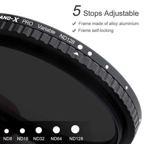 K&F Concept® 77mm Variable Nano X MC ND8-128 Filter Neutral Density .1329 - Picture 4 of 7