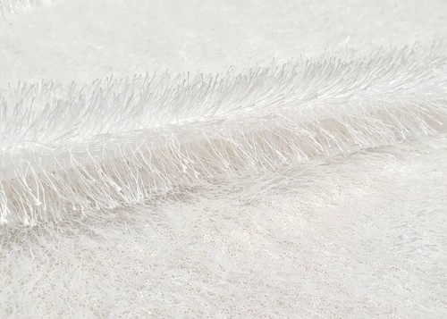 Zottel Stoff Weiß Karneval Fasching Kostüme Dekostoff Bekleidungsstoff Pullover - Bild 3 von 5