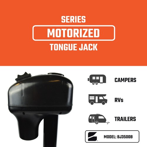 Heavy-Duty Electric Power Tongue Jack - 1.75 Ton Capacity - RVs/Campers/Boats - Picture 2 of 9