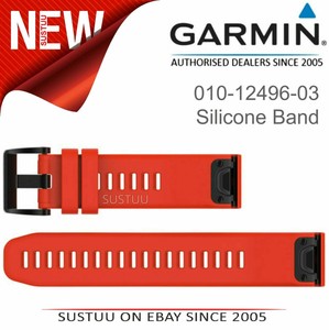 Garmin Quickfit 22 Watch Strap Band|For Approach S60-Forerunner 935|Red Silicone | eBay