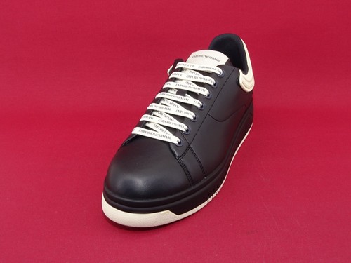 EMPORIO ARMANI Sneaker Low Schuhe Herren Freizeit-Laufschuhe Schwarz Gr. 42 - Bild 4 von 18