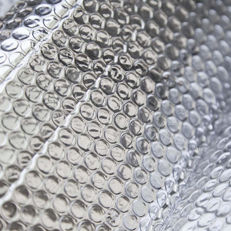 Yuzet 1.2m Wide Silver Multi-purpose Double Aluminium Bubble Insulation Foil. - Image 2 of 4