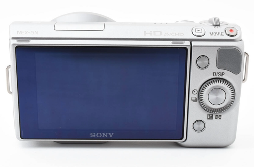 SONY NEX-5N Mirrorless Camera Silver Body Battery Charger Flash good condition - Picture 5 of 9