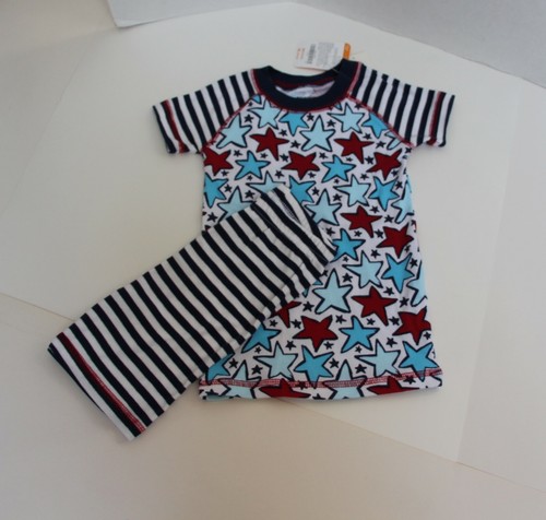 PAJAMA Set Gymboree CHILD Size 4 Red+White+Blue Cotton Shorts NWT~~Cute/Soft NEW