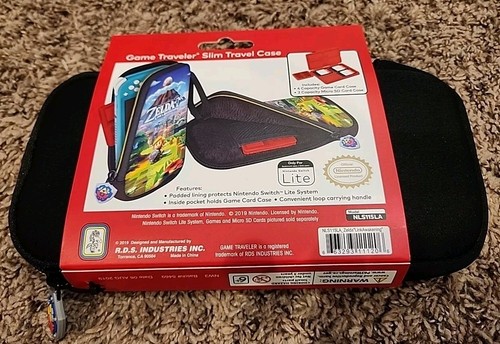 Estuche de transporte delgado con licencia oficial para Nintendo Switch Lite The Legend of Zelda - Imagen 2 de 2