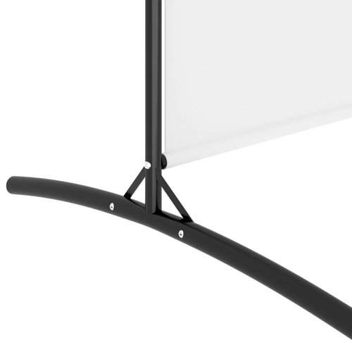 vidaXL 2-Panel Room Divider White 175x180 cm Fabric - Picture 7 of 8