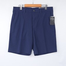 Callaway Mens Golf Shorts Performance Stretch Blue Peacoat Opti Dri UPF Sz NWT