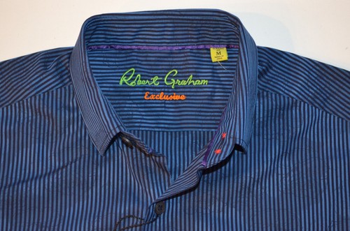 NWT Robert Graham Men's Contemporary Classic Fit Greyfriars Sport Shirt Size M - Picture 7 of 16