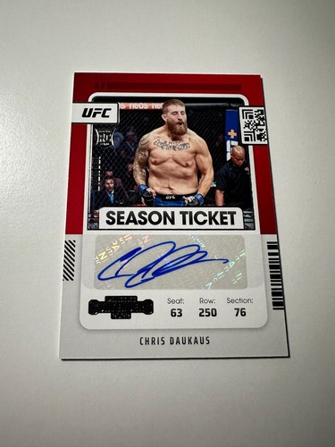 2022 Panini Chronicles Contenders UFC Chris Daukaus Rookie Auto RC #ST-CDK - Picture 1 of 2