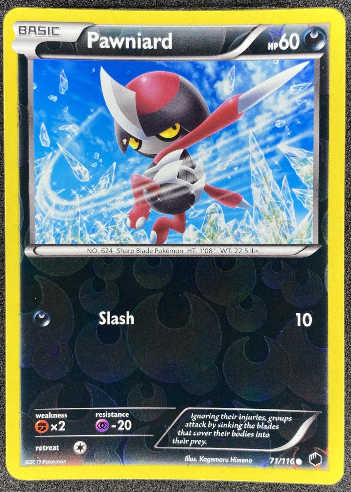 Pokémon Pawniard Reverse Holo 71/116 PLF Plasma Freeze NM