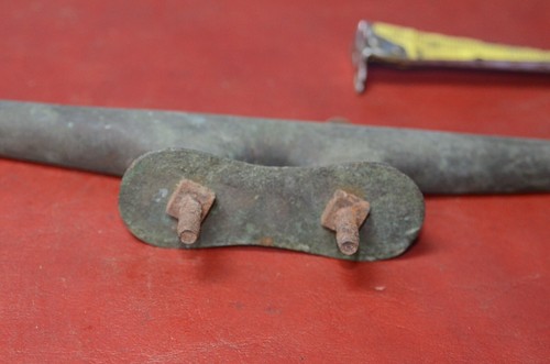 De colección 10" Bronce Latón Barco Amarre Taco Cuña Barco Muelle Gancho Marino Atar - Imagen 8 de 9