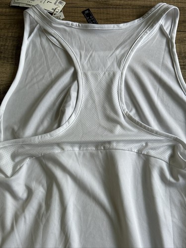 Adidas Damen Aeroready Designed 2 Move Logo Weiß Sport Tank Top Gr. L Neu mit Etikett - Bild 6 von 6