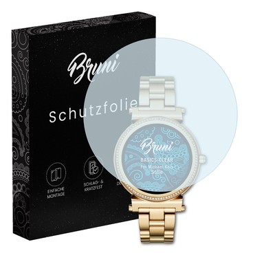 Bruni 2x Folie für Michael Kors Sofie Schutzfolie Displayschutzfolie