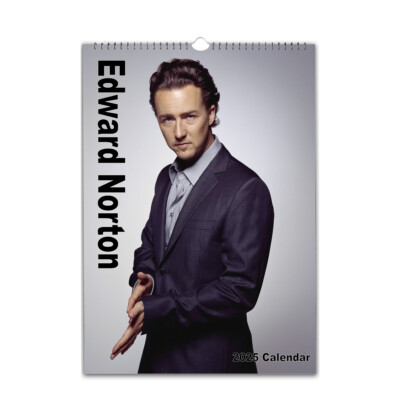 Edward Norton Full Photo calendar 2026/27 personalised Choose Start