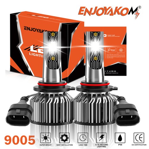 For Toyota Tundra 2007-2013 -2x LED Headlight Bulbs High Beam 9005/HB3 6500K