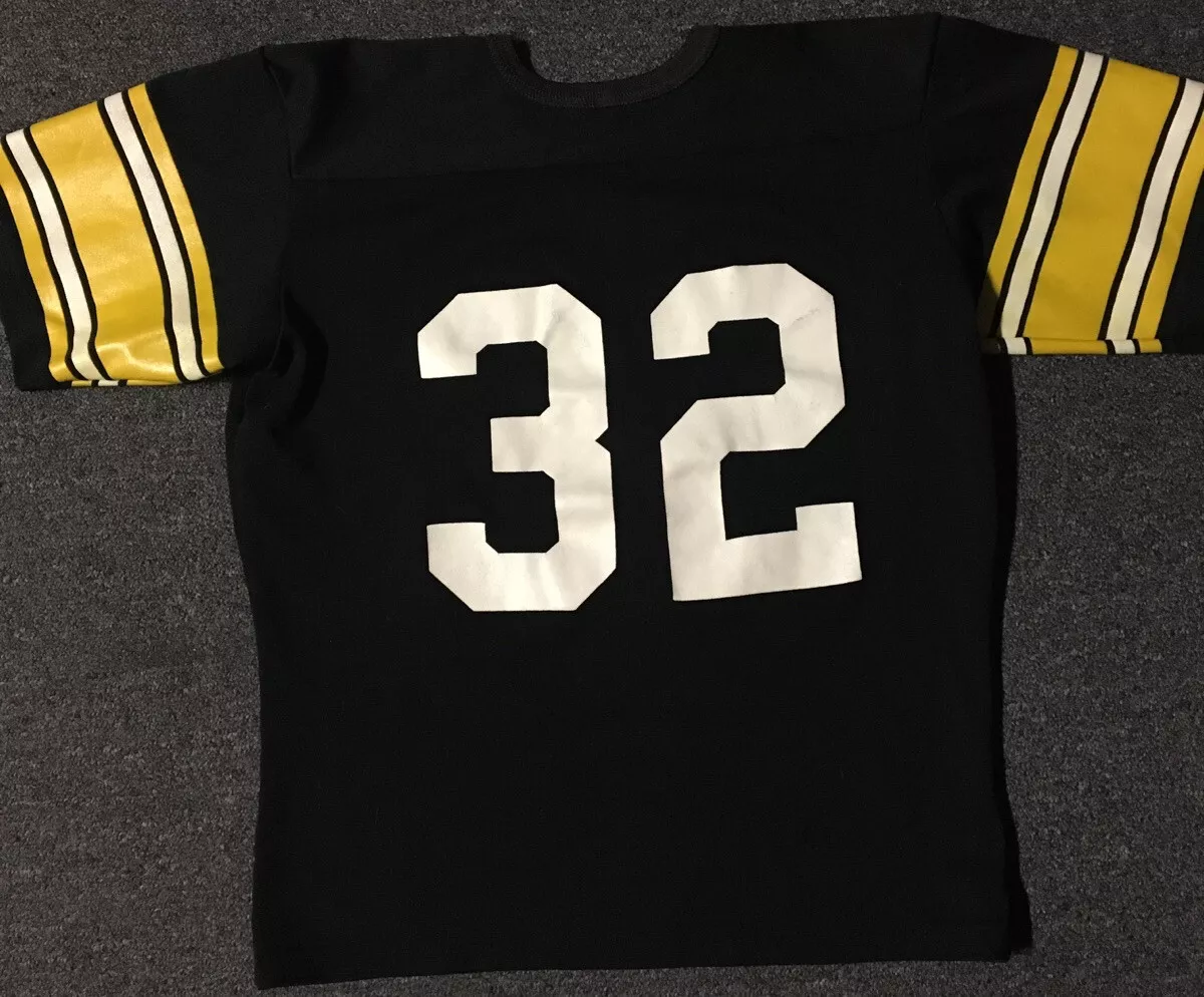 Vtg 80s Rawlings Pittsburgh Steelers Franco Harris #32 Jersey S USA 70s  Striped