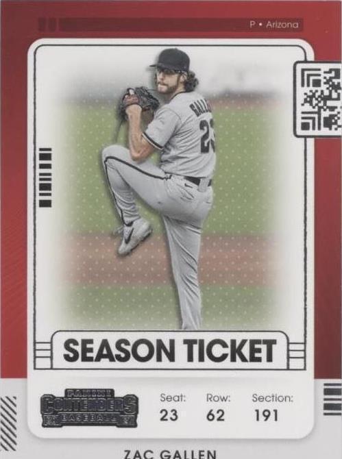2021 Panini Contenders - Zac Gallen #98 - 1 of 1