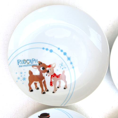 Set of 4 RUDOLPH THE RED-NOSED REINDEER Plates Limited Edition 8” Xmas Vandor - Picture 2 of 14