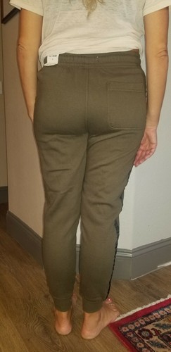 Cotton On Trippy Track Jogger Army Green Small Womens Slim Trackie Cute Comfy - Picture 8 of 11