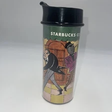 Starbucks Jazz  Waiter French Press  Tea Coffee 16 oz Travel Tumbler, 1999 NEW!