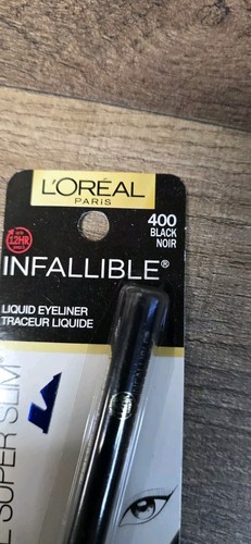 L'Oreal Paris Infallible Sculpt Liquid Black Eyeliner, 400 Black NEW - Picture 2 of 4