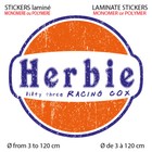 Herbie 53 Sticker Ø 3 to 120 cm - Racing Le Mans Choupette Non Gulf Destroy