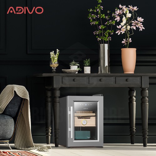 ADIVO 116 Cigar Humidor Digital Humidity Temperature Control Cabinet Hygrometer - Picture 9 of 11