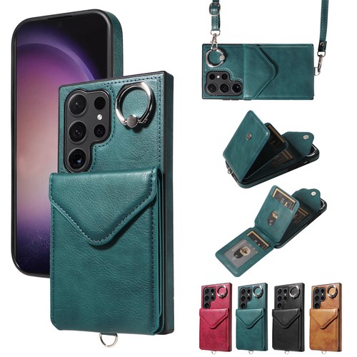 For Samsung Galaxy A15/A05/S24 Wallet PU Leather With Strap Card Holder Bag Case - 第 1/27 張圖片
