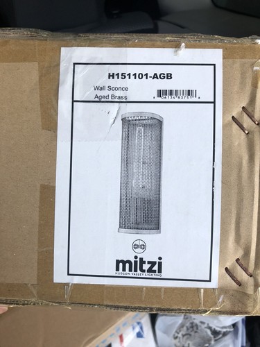 Mitzi by Hudson Valley Britt 1 Light Wall Sconce, Aged Brass - H151101-AGB - Picture 2 of 2