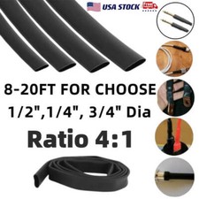 8/16/20ft Heat Shrink Tubing 4:1 Wires Sleeve Adhesive Waterproof Dual Wall Kit