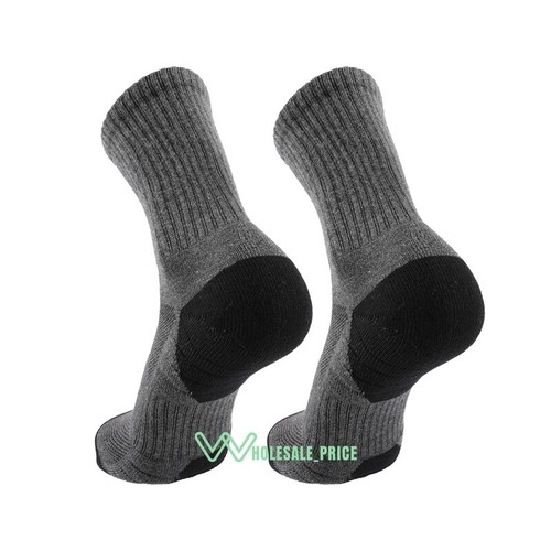 3-12 Pairs Mens 70% Wool Thermal Cushion Casual Ankle Quarter Socks Sport Hiking - Picture 12 of 17