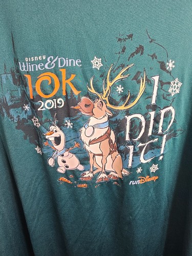 Run Disney 2019 Wine & Dine 10K Finisher Kurzarm T-Shirt Herren Medium - Bild 3 von 8