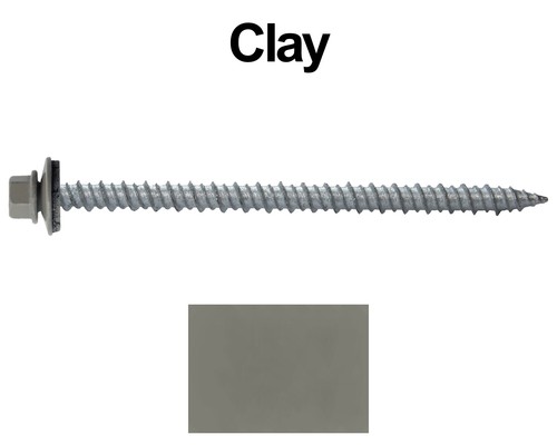 METAL ROOFING SCREWS: 10x3" (250) Colored Sheet Metal Roof Screw Siding Screws - Picture 12 of 41