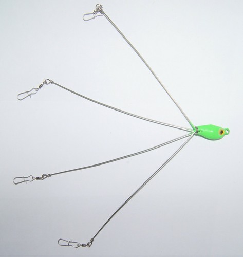 Alabama Crappie Princess Rig, 3-4-5 Wire Models, (2) Weights, (11) Colors - Picture 38 of 47
