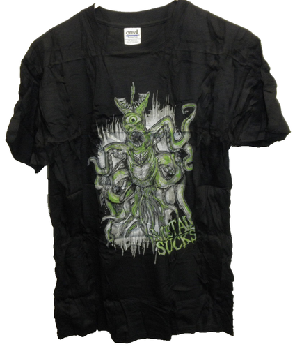 Metal Sucks black T Shirt Size L Large metalsucks monster logo - Picture 2 of 2