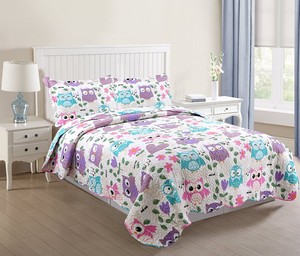 2-Pcs-Kids-Quilt-Set-Throw-Blanket-For-Teens-Boys-Girls-Bedding-Twin-A32-Quilt
