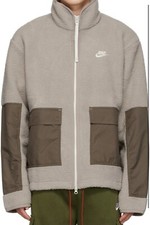 NWT Nike Yoga Sherpa Fleece Pullover Jacket DD2182-247 Mens SZ Large MSRP: 110