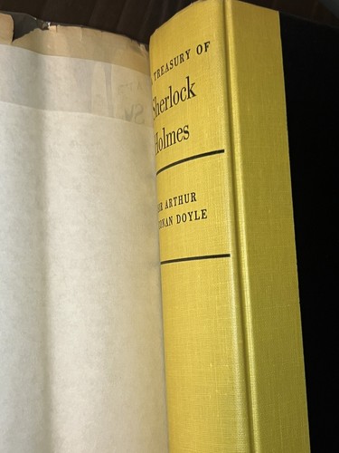 VTG A Treasury of Sherlock Holmes Sir Arthur Conan Doyle 1955 Book Club HB DJ - Picture 9 of 16