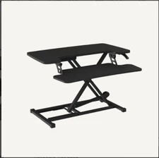 FlexiSpot 35" Black Home Office Desk Riser Adjustable Standing Desk Converter